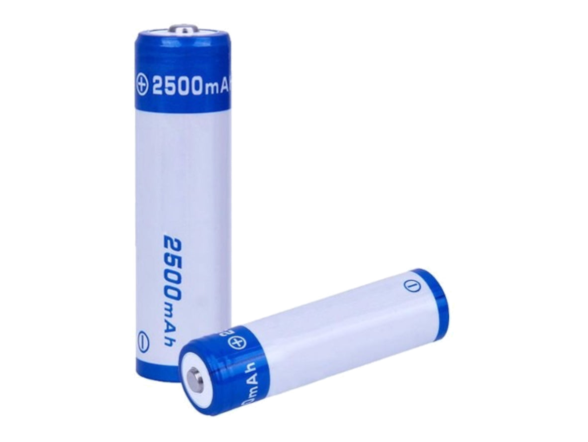 18650 2500mAh 3.7V Li-ion Rechargeable Battery – Button Top