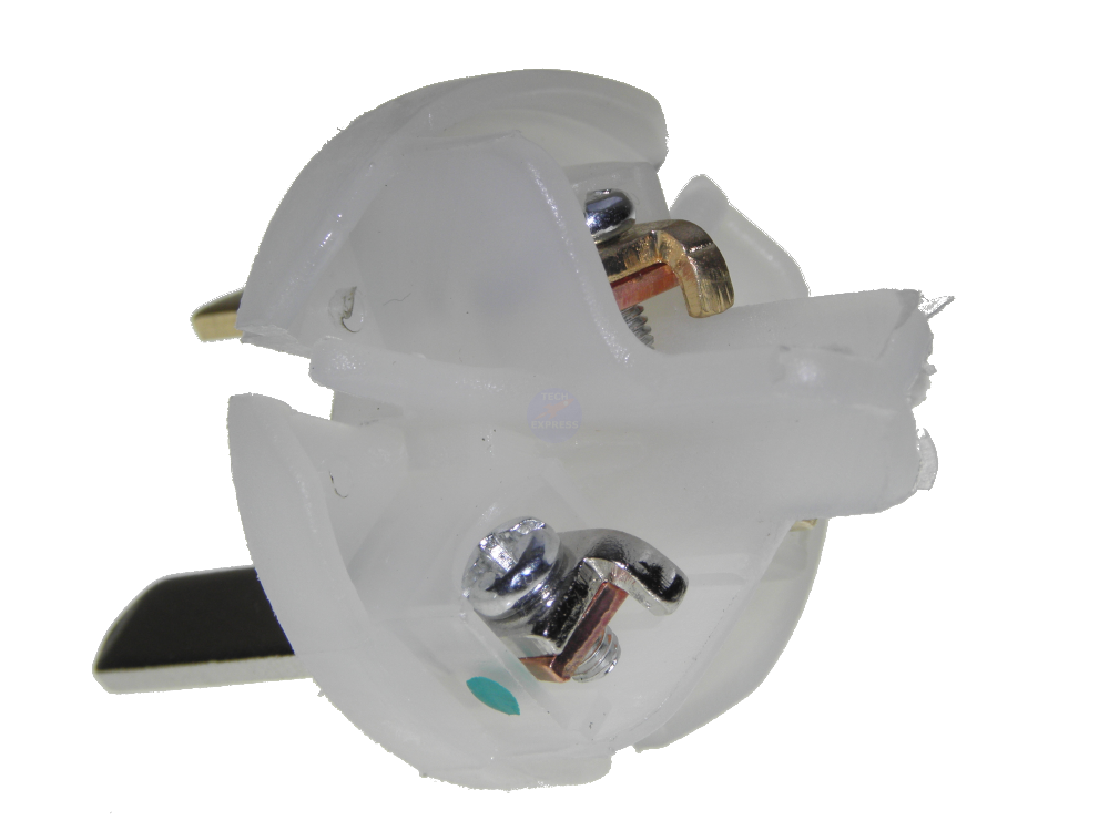 3 Pin Mains Power Plug NZ 240VAC 10A Rewireable Screw Back Entry