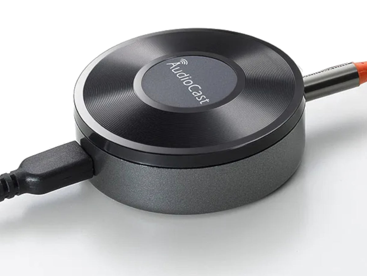 AudioCast M5 WiFi Music Audio Streamer Adapter – Wireless Multi-Room DLNA AirPlay Receiver for Hi-Fi Speakers