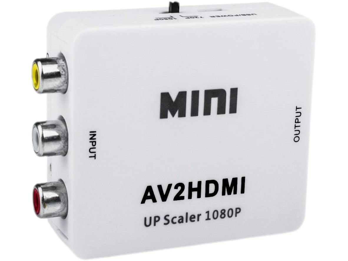 Composite RCA AV to HDMI Audio Video 1080P Upscaler adapter