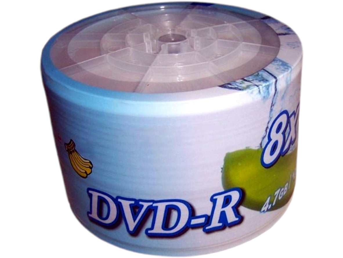 50 Pack 8x White Printable DVD-R Discs 4.7GB – Inkjet Hub Printable – Ideal for Data, Video, and Backup – NZ Stock