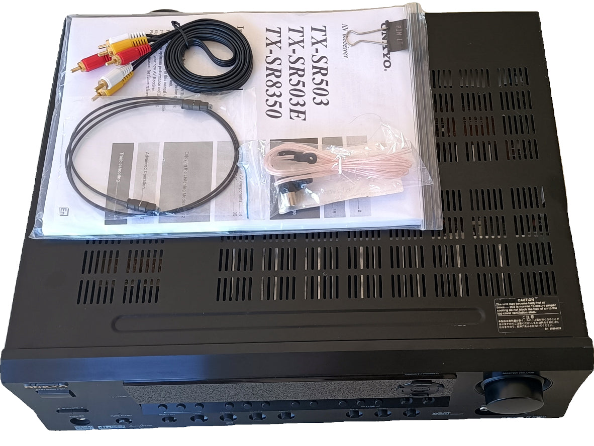 ONKYO TX-SR503 7.1-Channel Home Theater Receiver with Dolby Digital EX, DTS-ES, 75W per Channel, Component Video Switching