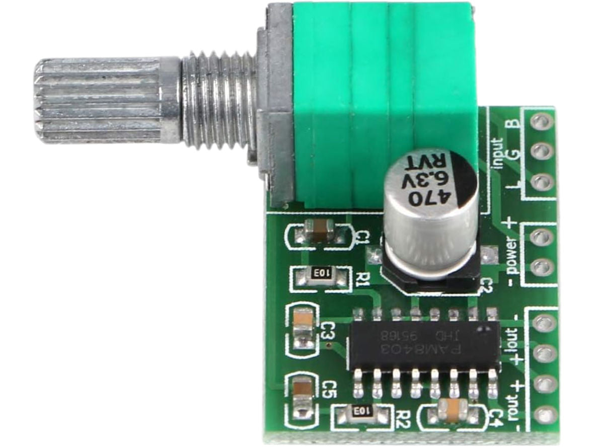 PAM8403 3W Stereo Audio Amplifier with Volume Control DIY PCB