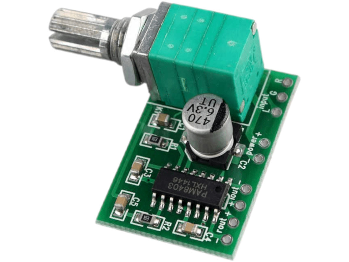PAM8403 3W Stereo Audio Amplifier with Volume Control DIY PCB