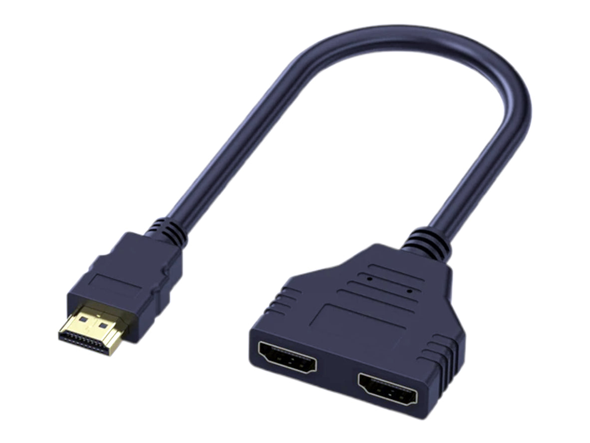 HDMI Splitter 2 Way 1 In 2 Out Y Adapter Cable