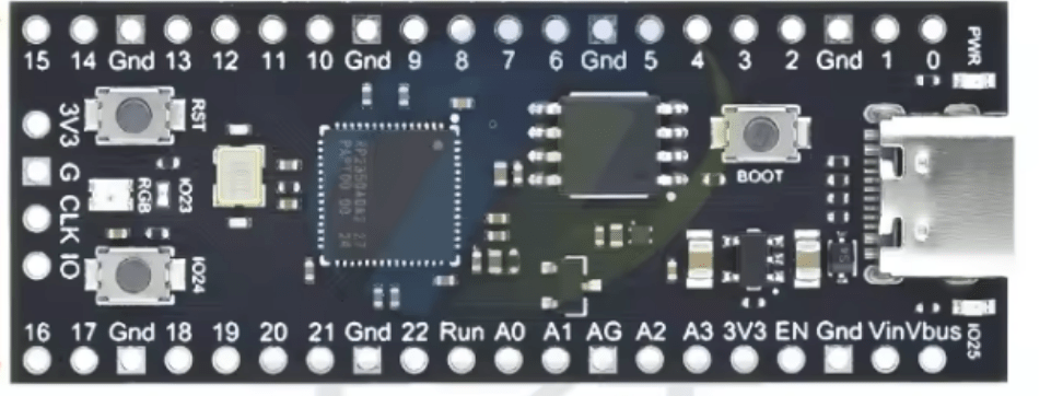 RP2350 Microcontroller Development Board with USB-C
