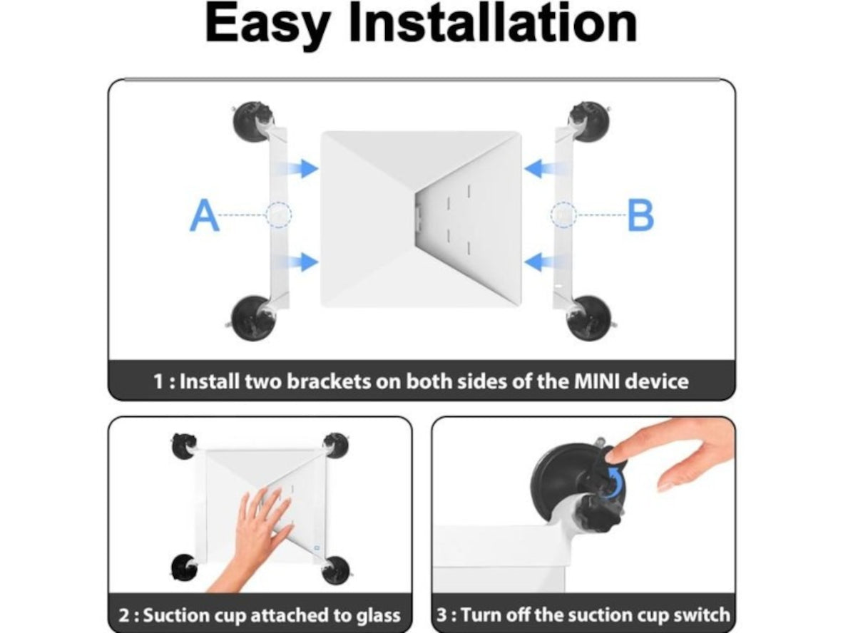 Starlink Mini Satellite Dish Suction Cup Car Mount Bracket Kit for Portable Internet - NZ