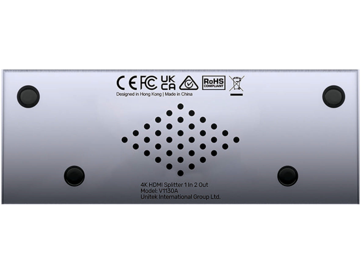 UNITEK 1-In-2-Out 4K HDMI 1.4 Splitter. Supports up to 4K@30Hz