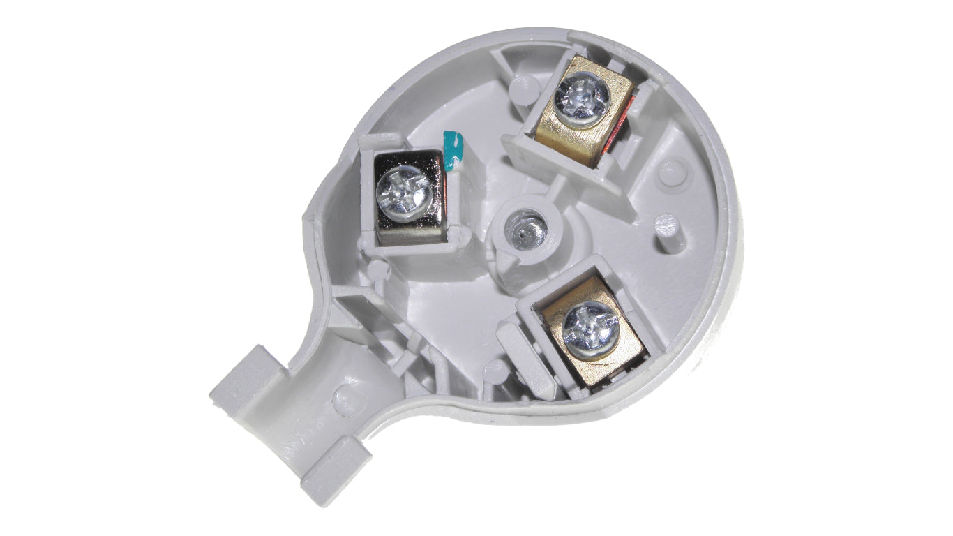 3 Pin Plug NZ 240VAC 10A Rewireable Screw Side Entry Low Profile Mains Power