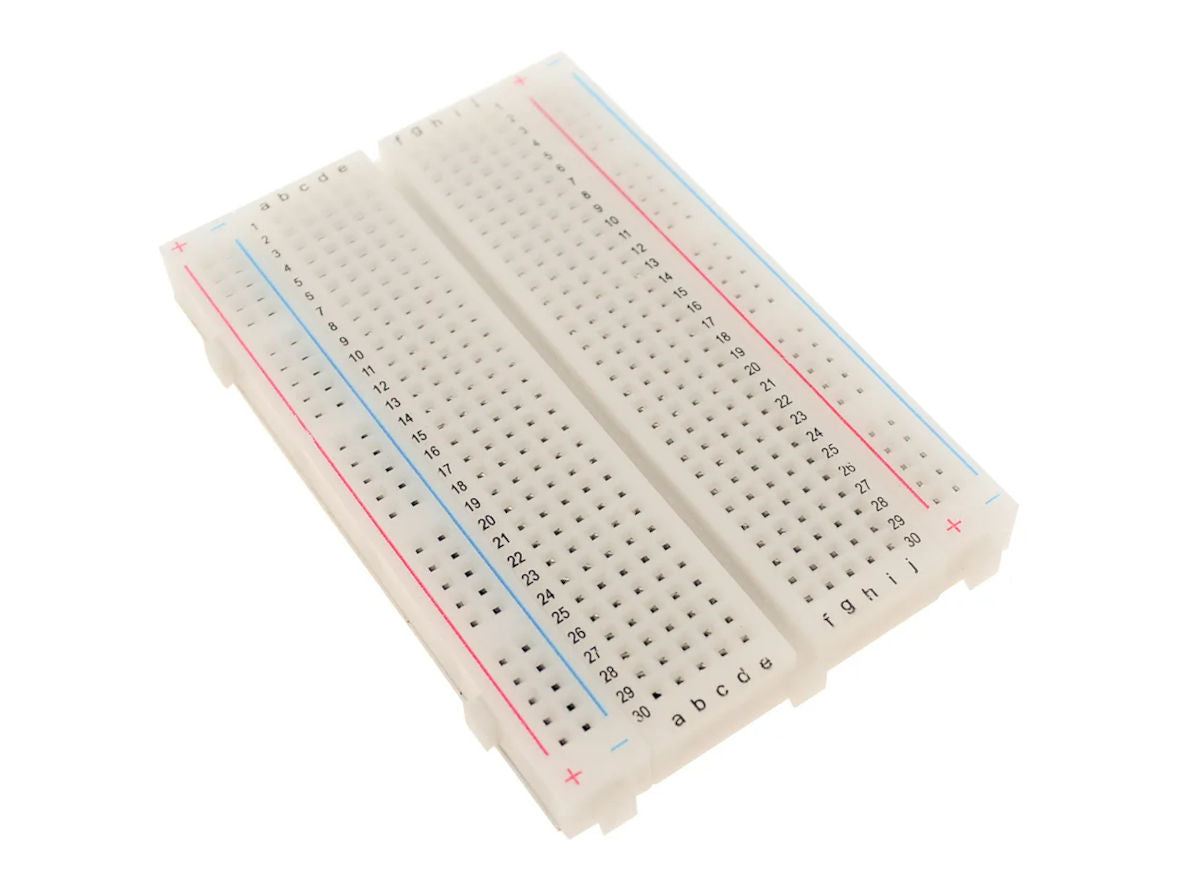 White Solderless Breadboard 400 hole 8.5CM x 5.5CM