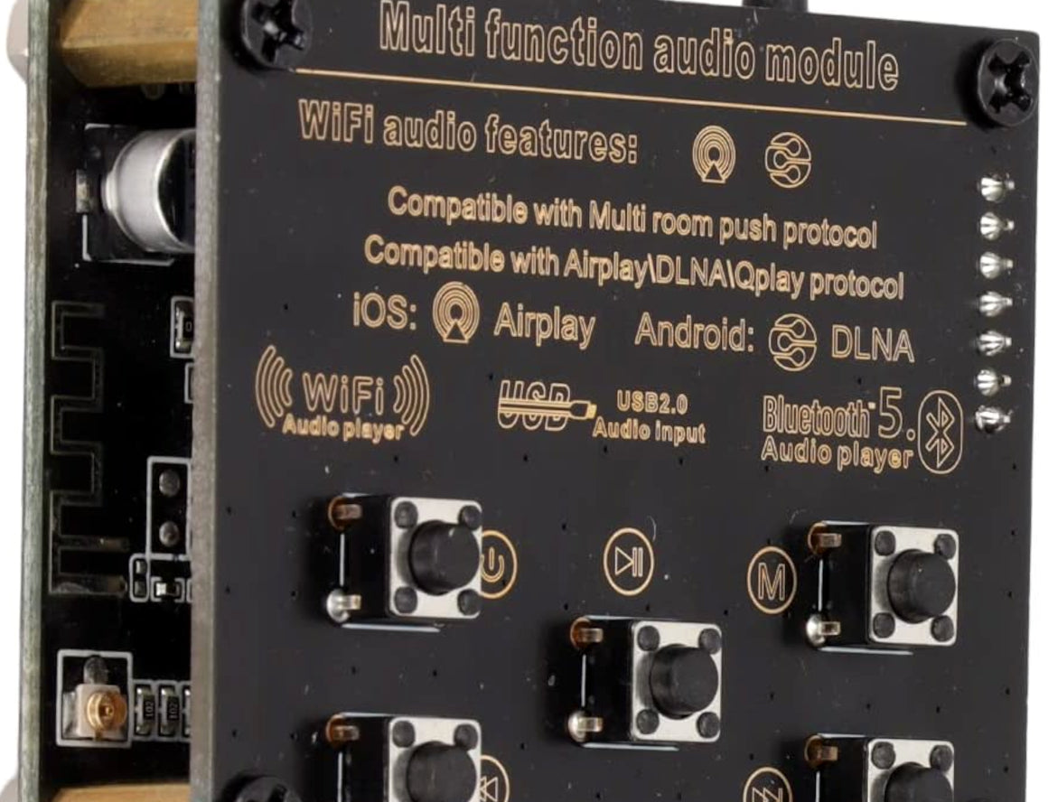 WiFi & Bluetooth 5.0 Airplay/DLNA/Qplay Multi Function Audio Streaming Module