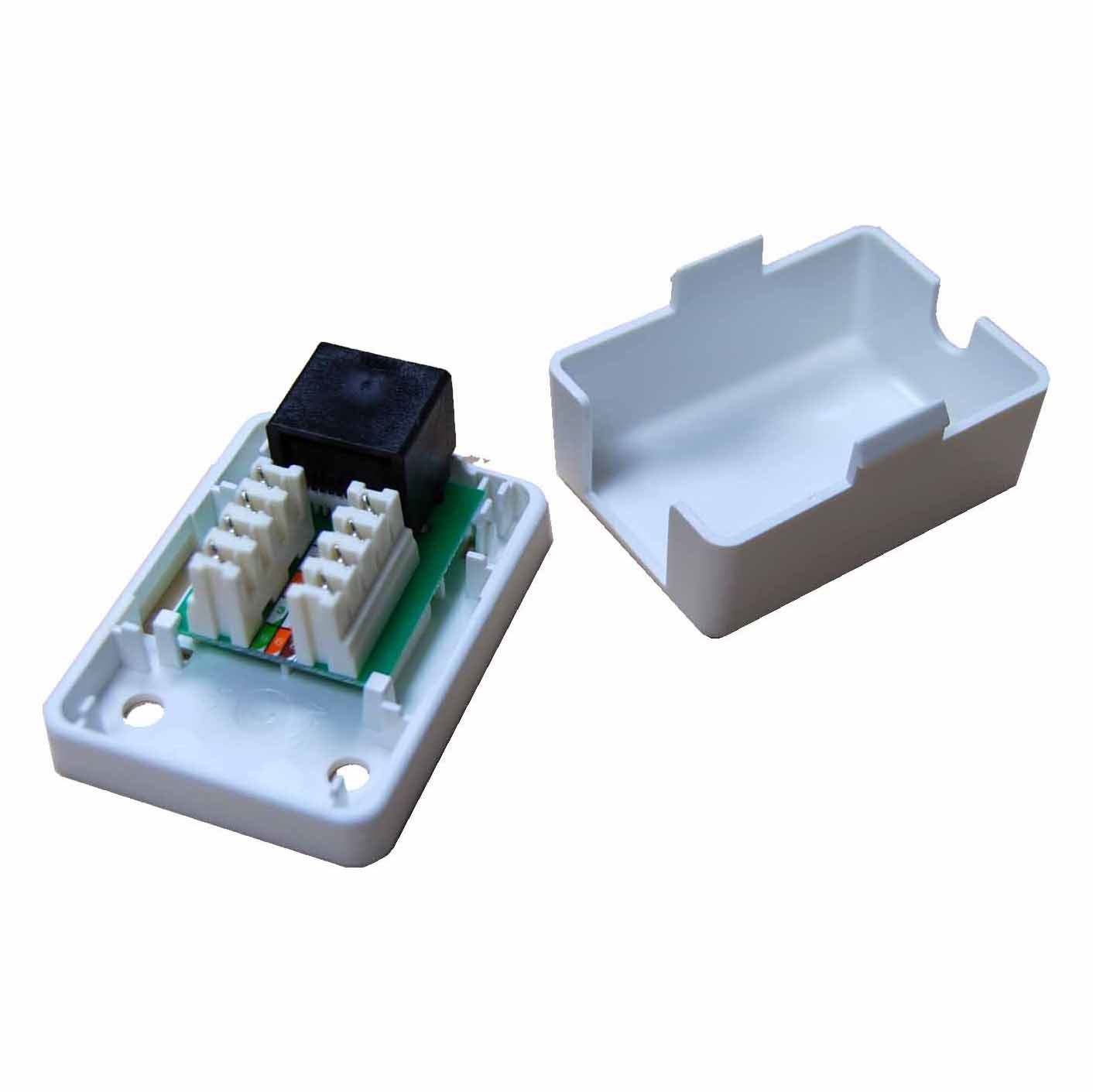 Wall or Floor Mount Cat5e RJ45 8P8C Voice or Computer Data Socket Outlet