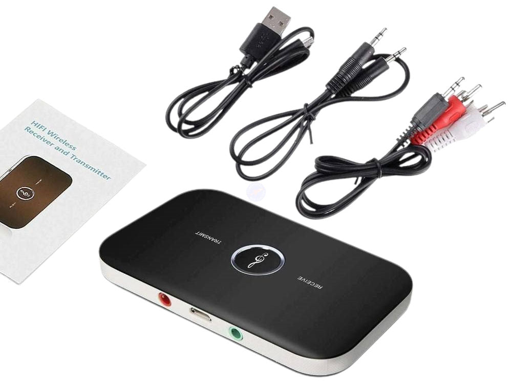 2-in-1 Bluetooth Wireless 3.5mm Stereo Audio Receiver and Transmitter