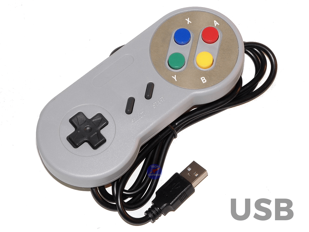 Classic USB Super Nintendo SNES Controller for Windows PC Apple