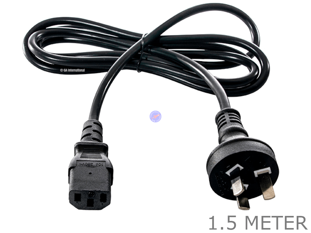1.5 Meter 3 Pin Male wall plug to IEC Female Socket Power Cord Cable 1.5M lead - techexpress nz