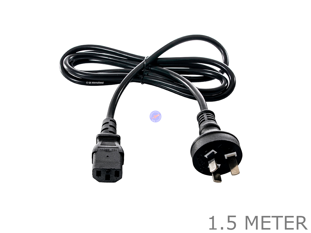 1.5 Meter 3 Pin Male wall plug to IEC Female Socket Power Cord Cable 1.5M lead - techexpress nz