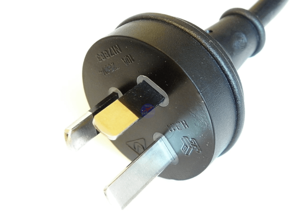 1.5 Meter 3 Pin Male wall plug to IEC Female Socket Power Cord Cable 1.5M lead - techexpress nz