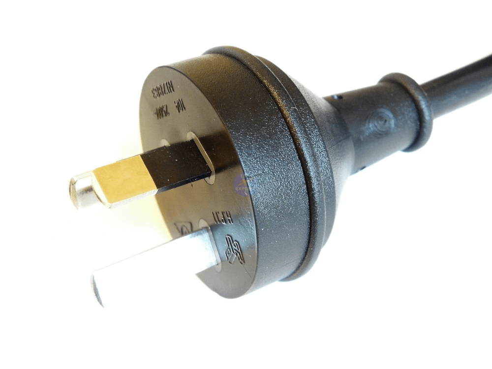 1.5 Meter 3 Pin Male wall plug to IEC Female Socket Power Cord Cable 1.5M lead - techexpress nz