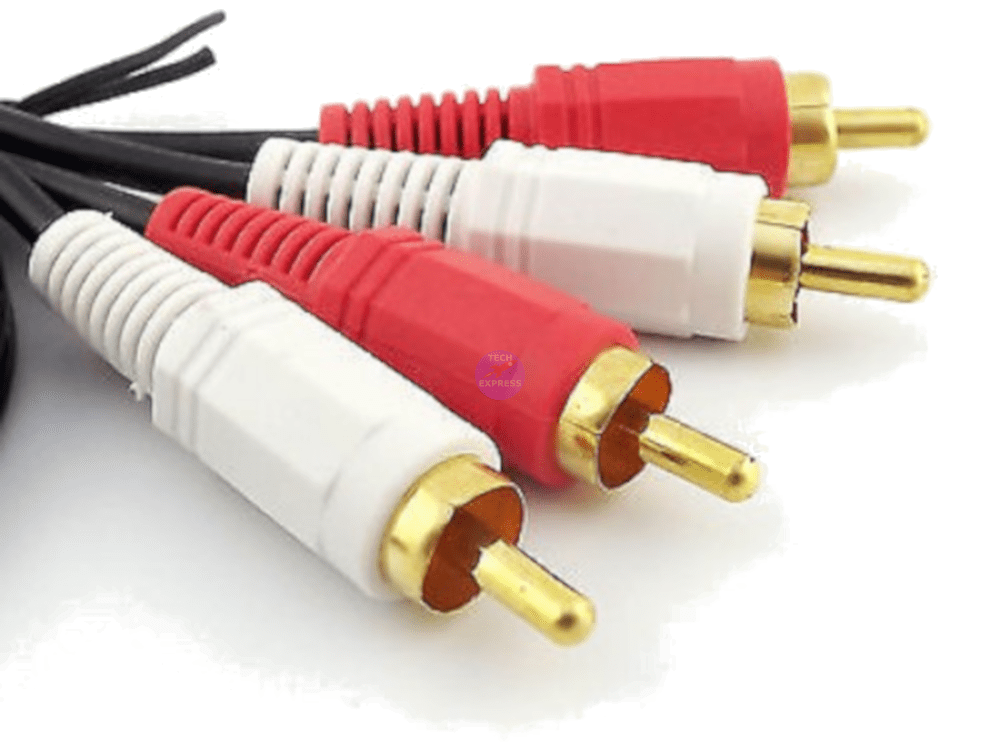 3 Meter 2 RCA to 2 RCA Stereo AV Audio Video Cable Cord 3M Lead - techexpress nz