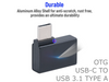 90 Degree Right Angle USB Type C Male to USB 3.1 Type A Female OTG Adapter - techexpress nz