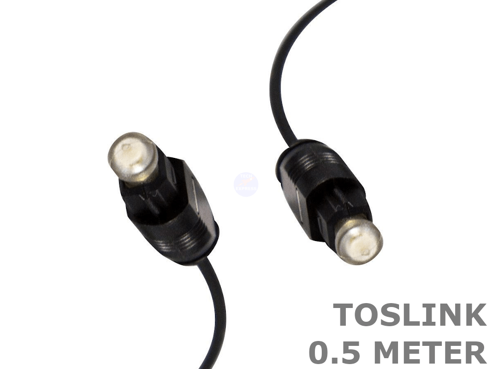 0.5 Meter Toslink SPDIF fibre optic optical stereo audio cable cord .5M lead - techexpress nz