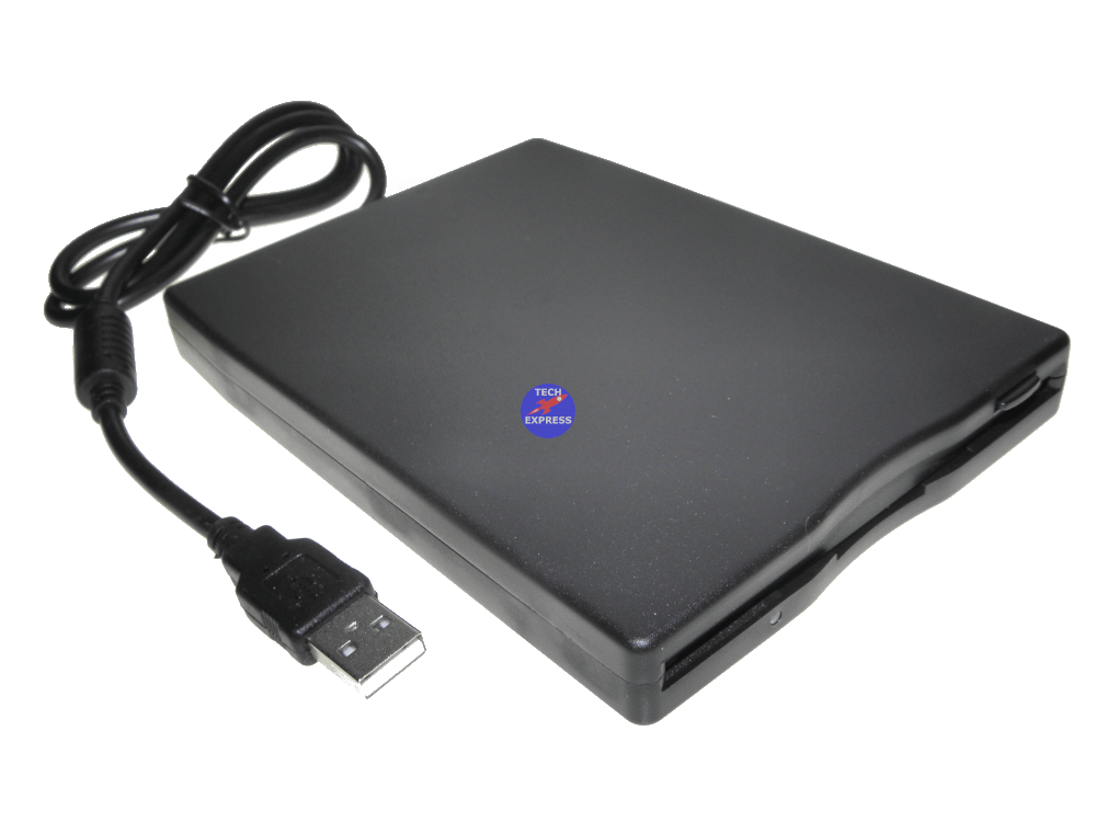 Portable external USB floppy disk drive 3.5" inch 1.44mb diskette reader writer - techexpress nz