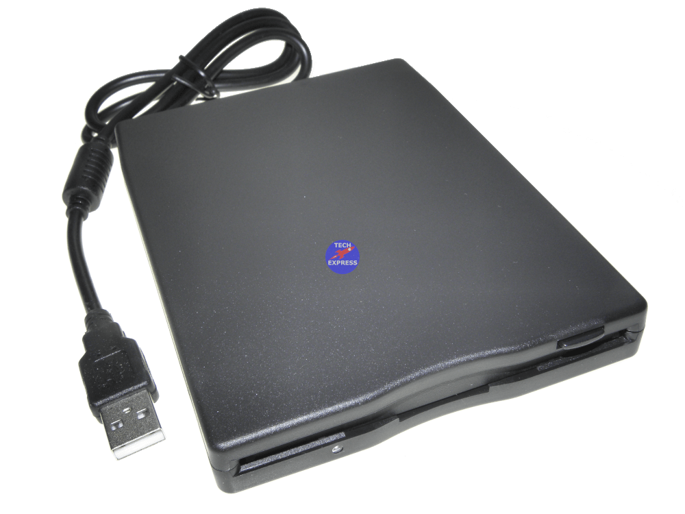 Portable external USB floppy disk drive 3.5" inch 1.44mb diskette reader writer - techexpress nz