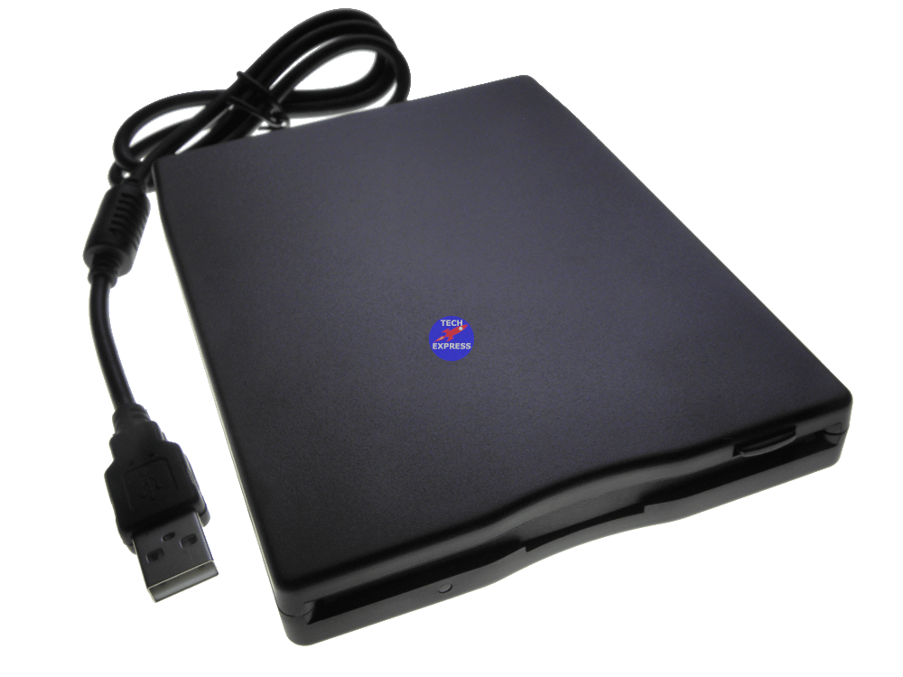 Portable external USB floppy disk drive 3.5" inch 1.44mb diskette reader writer - techexpress nz