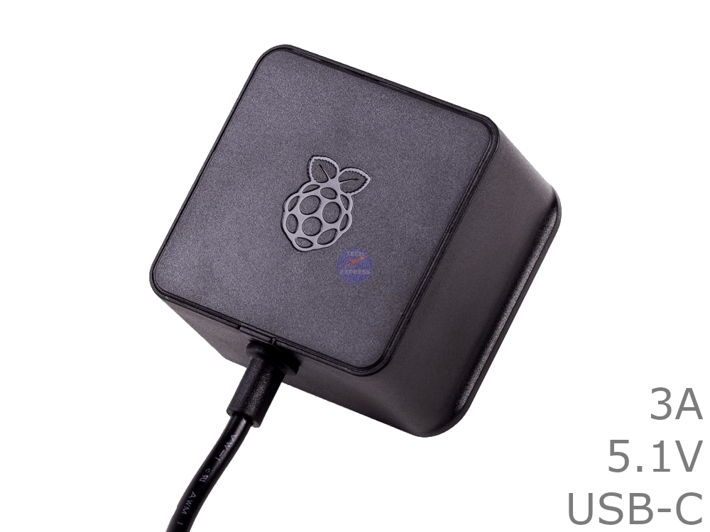 Raspberry Pi 4 Power Supply 5.1V 3A USB-C - techexpress nz