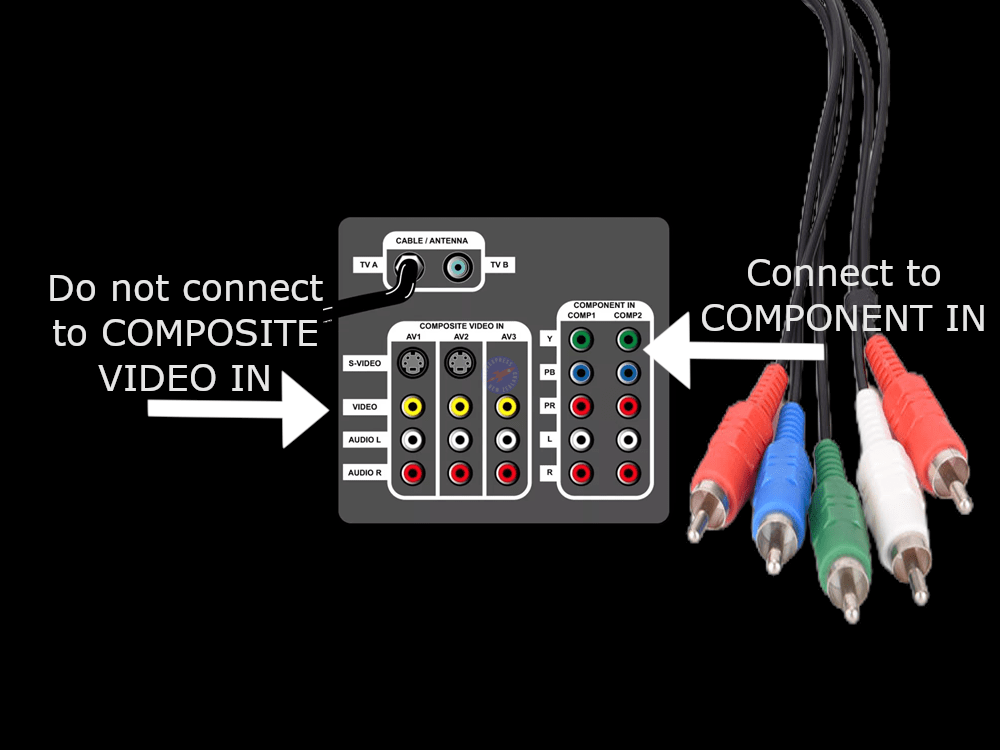 Classic Xbox RGB component AV video game console cable cord lead - techexpress nz