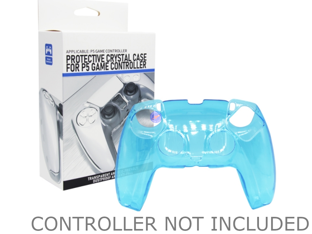 Crystal Blue PS5 Controller Case - techexpress nz