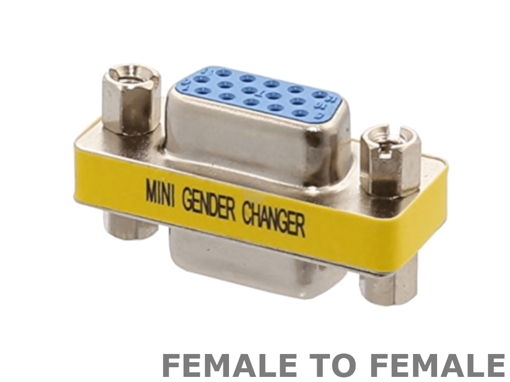 VGA Female to Female Joiner Gender Changer Adapter 15 Pin DB15