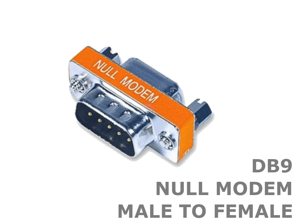 9 Pin DB9 Male to Female Null Modem Adapter - techexpress nz