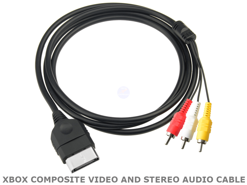 Xbox Original Classic AV Audio Video RCA TV Television Cable Cord Lead - techexpress nz