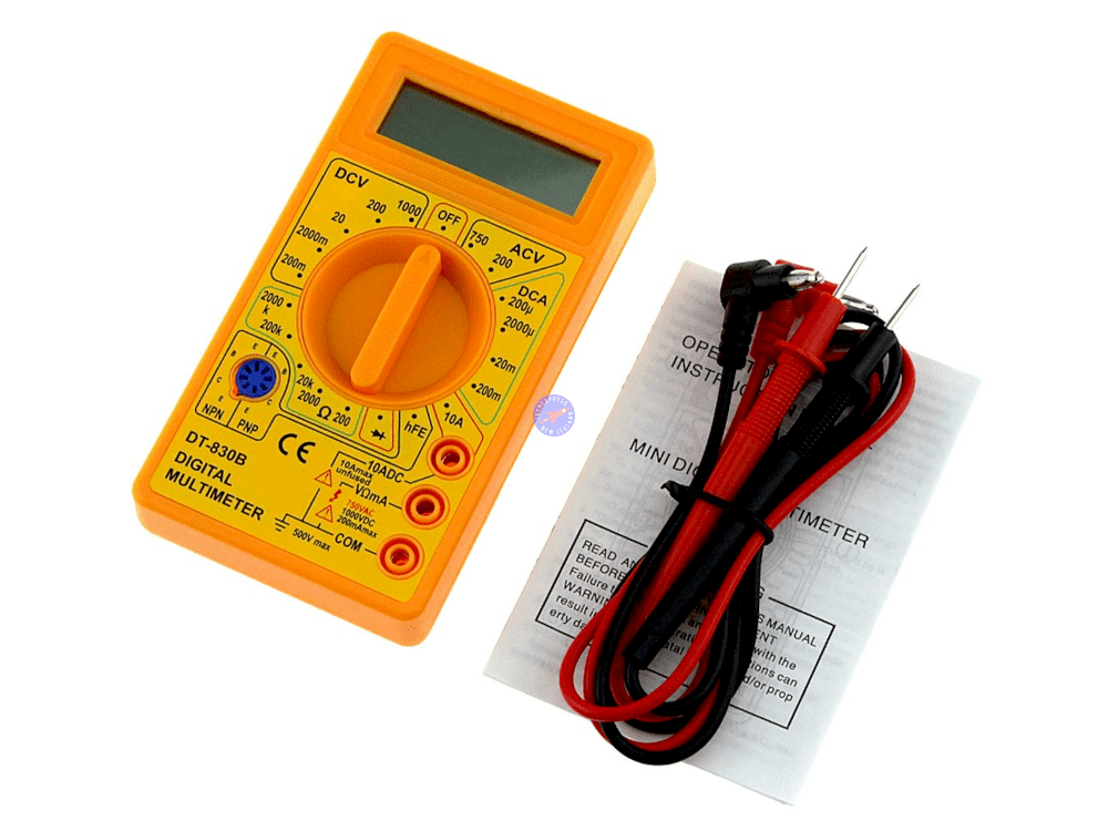 Digital Electronic LCD Multimeter Tester Tool & Meter Test Leads - techexpress nz