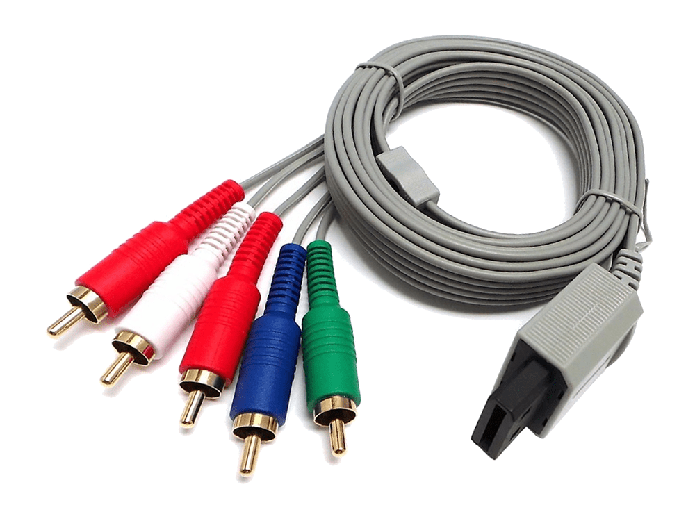 RGB Component AV Audio Video Cable for Nintendo Wii 1080P 5x RCA HDTV - techexpress nz