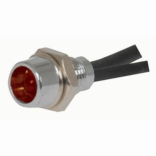 24V Chrome Bezel LED Red - techexpress nz