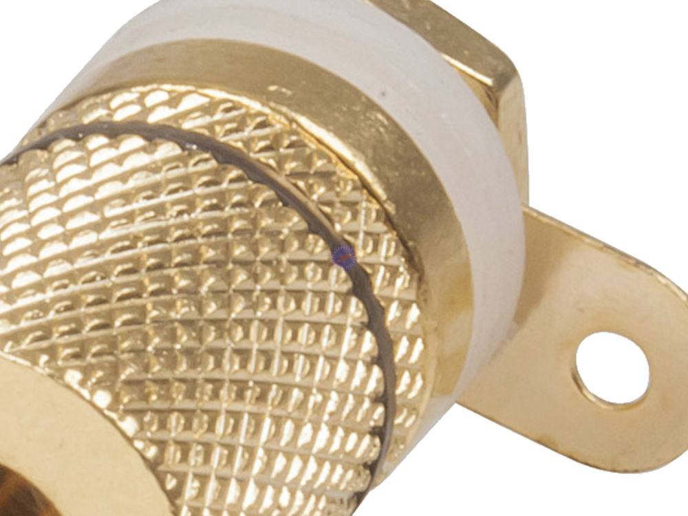 Gold Banana Socket Binding Post - Black