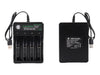 USB 4 Slot 18650 Rechargeable Battery Charger