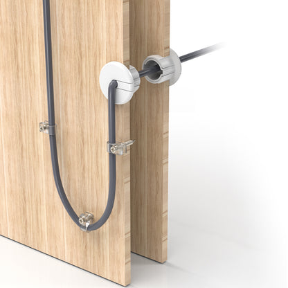 Starlink Cable Wall Bushing – White Weather-Resistant Wall Feed-Through Kit