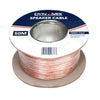 Speaker Cable 50m 16AWG / 1.31mm² Metre Marked  - Transparent Red Stripe