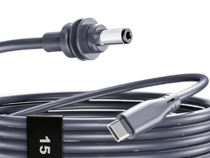 15m Starlink Mini USB-C to DC Cable – Long Power Lead for Starlink Portable Dish, Router, High-Speed Data, 15 Metre