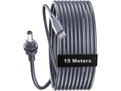 15m Starlink Mini USB-C to DC Cable – Long Power Lead for Starlink Portable Dish, Router, High-Speed Data, 15 Metre