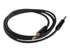 1m Black Nylon 3.5mm Male to Male 3 Pole TRS Stereo Audio Car Aux Cable