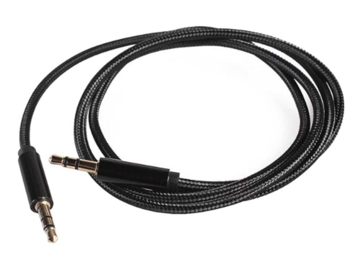 TesRank 3,5 mm audiokabel 4-polige nylon aux-kabel vlechtkabel ondersteuning microfoon voor hoofdtelefoons/tv/laptop/smartphones /tablets/thuisstereo/auto en meer, 2 m TesRank 3,5 mm audiokabel 4-polige nylon aux-kabel vlechtkabel ondersteuning microfoon voor hoofdtelefoons/tv/laptop/smartphones /tablets/thuisstereo/auto en meer, 2 m