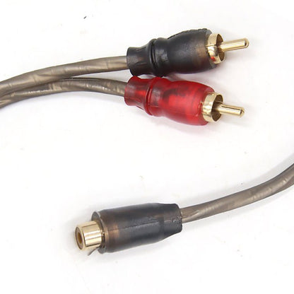 RCA Audio Y Splitter Cable 1x Female to 2x Male Adapter Lead