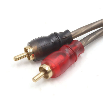 RCA Audio Y Splitter Cable 1x Female to 2x Male Adapter Lead