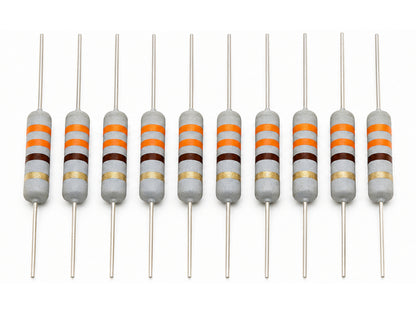 330Ω 2W Axial Metal Oxide Flameproof Resistors 10 Pack