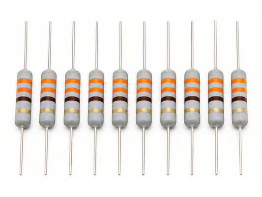 330Ω 2W Axial Metal Oxide Flameproof Resistors 10 Pack