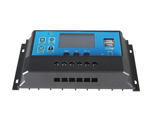 40A 12V 24V PWM Solar Charge Controller with LCD Display and Dual USB